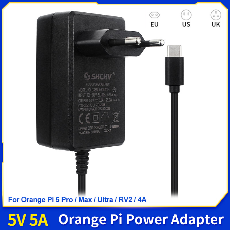 Banana Pi Bpi-M5 - 5V 5A USB Type-C voedingsadapter EU
