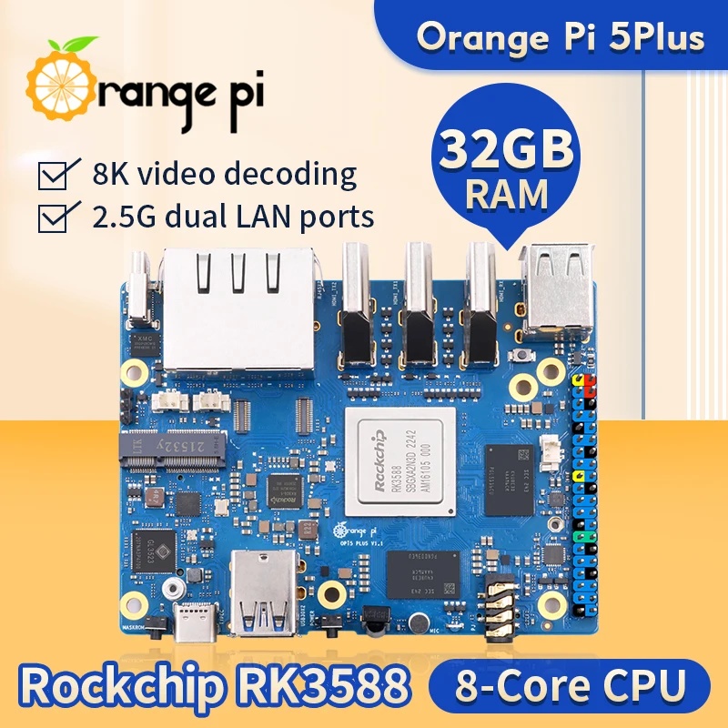 Orange Pi 5 Plus 4 8 16 32GB R - Orange Pi 5 Plus 16Gb recensie en prijs